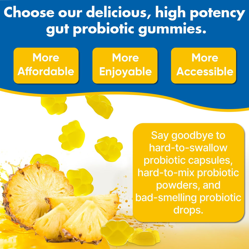 VIOAFSLSE Gut Health Gummies lifestyle packaging for adults seeking wellness.