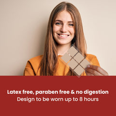 VIORY Iron Patches on-arm application illustrates discreet wear throughout the day.