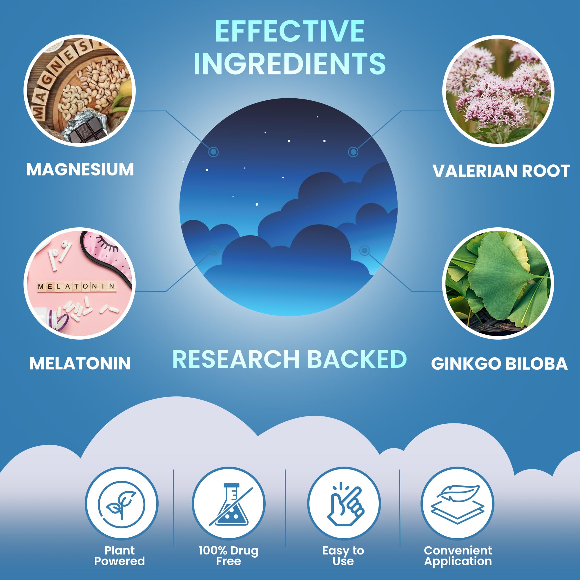 VIORY Sleep Patches belly-application highlights comfortable placement for discreet nightly use.