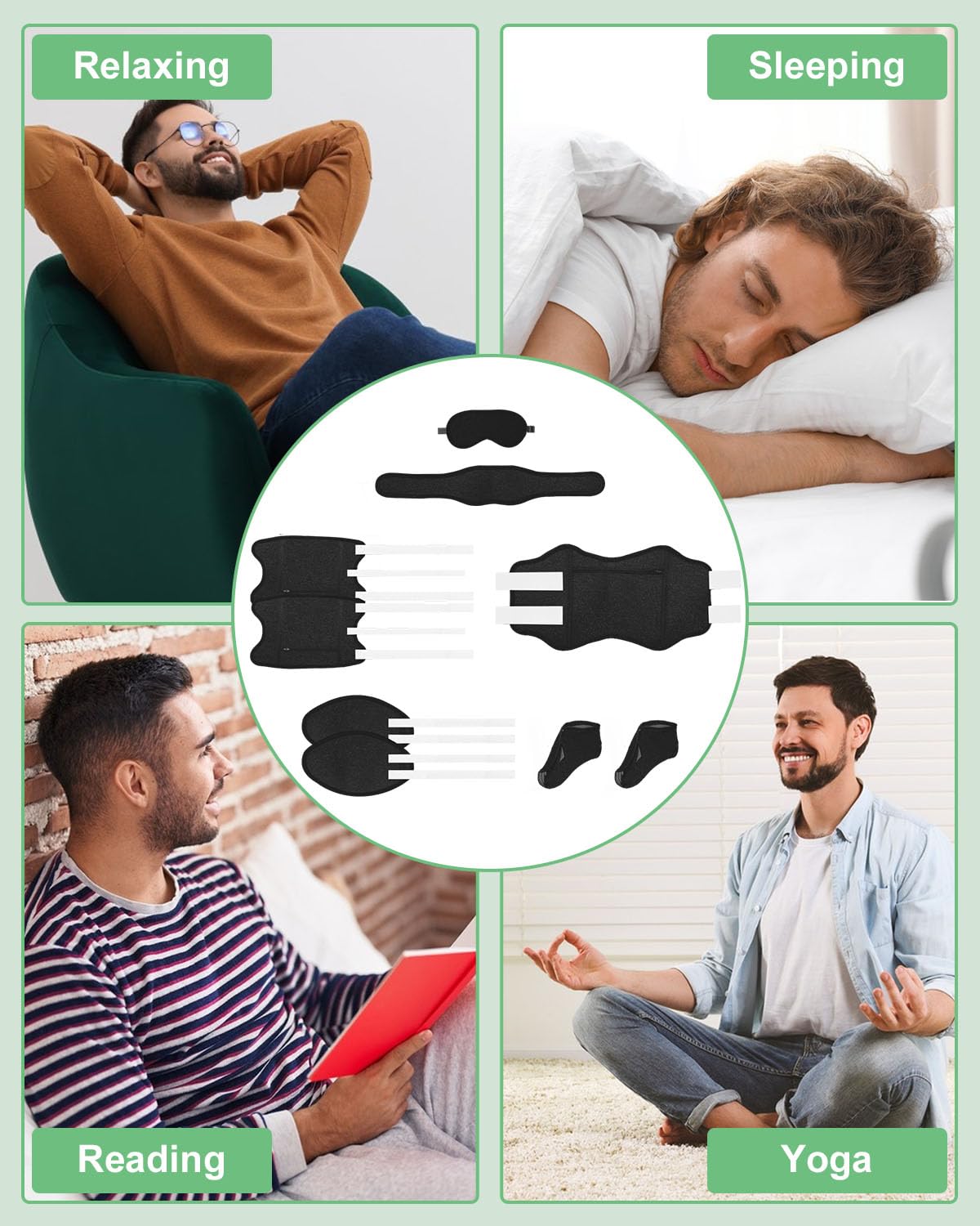 Viowey Castor Oil Pack Wrap laundry bag for clean storage