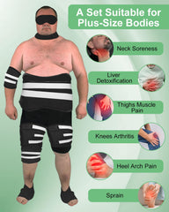 Viowey Castor Oil Pack Wrap neck patch providing secure, comfortable wear