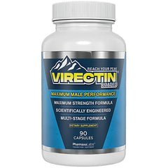 Virectin Loaded bottle front view ideal for daily vitality support.