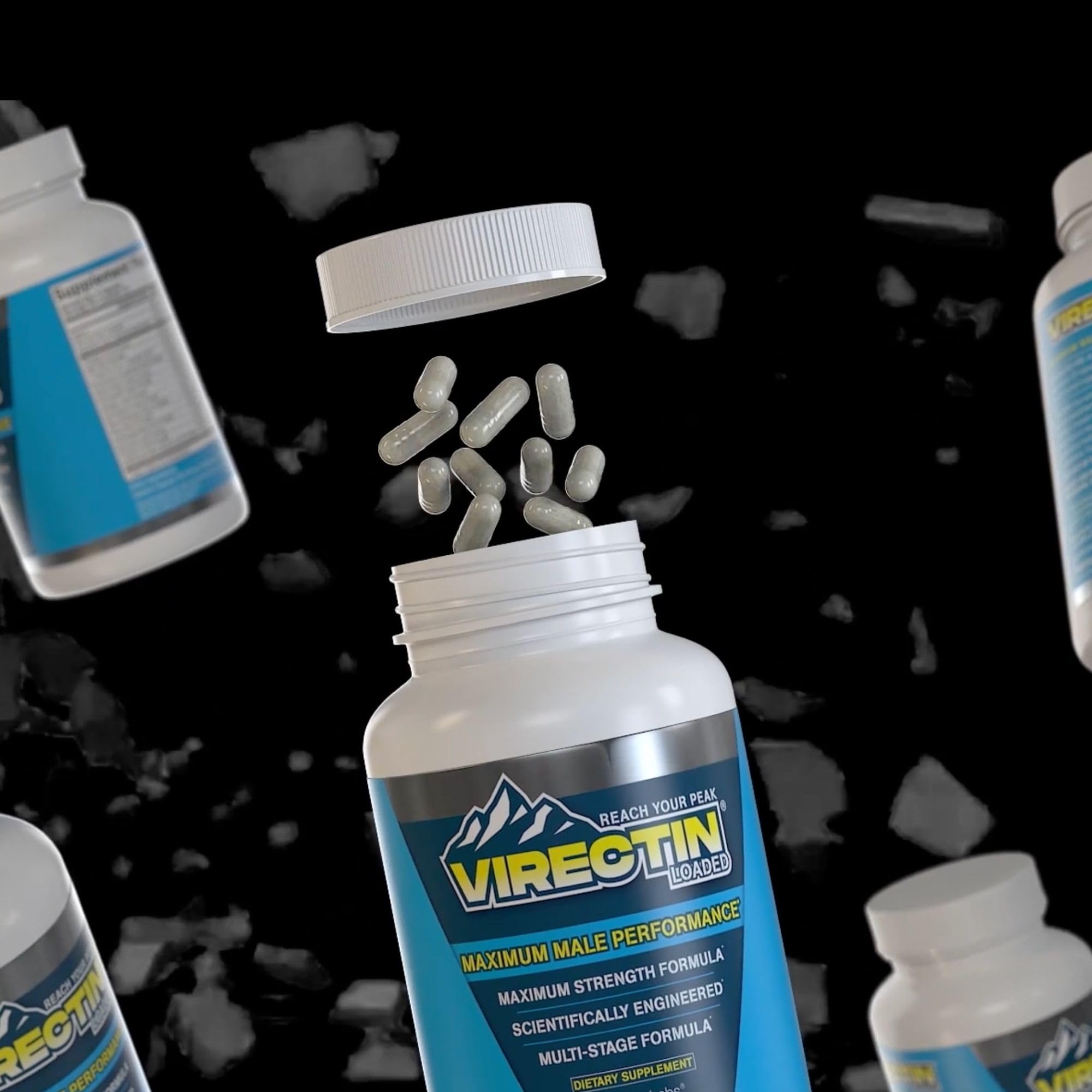 Virectin Loaded packaging on shelf conveys trusted dietary supplement.