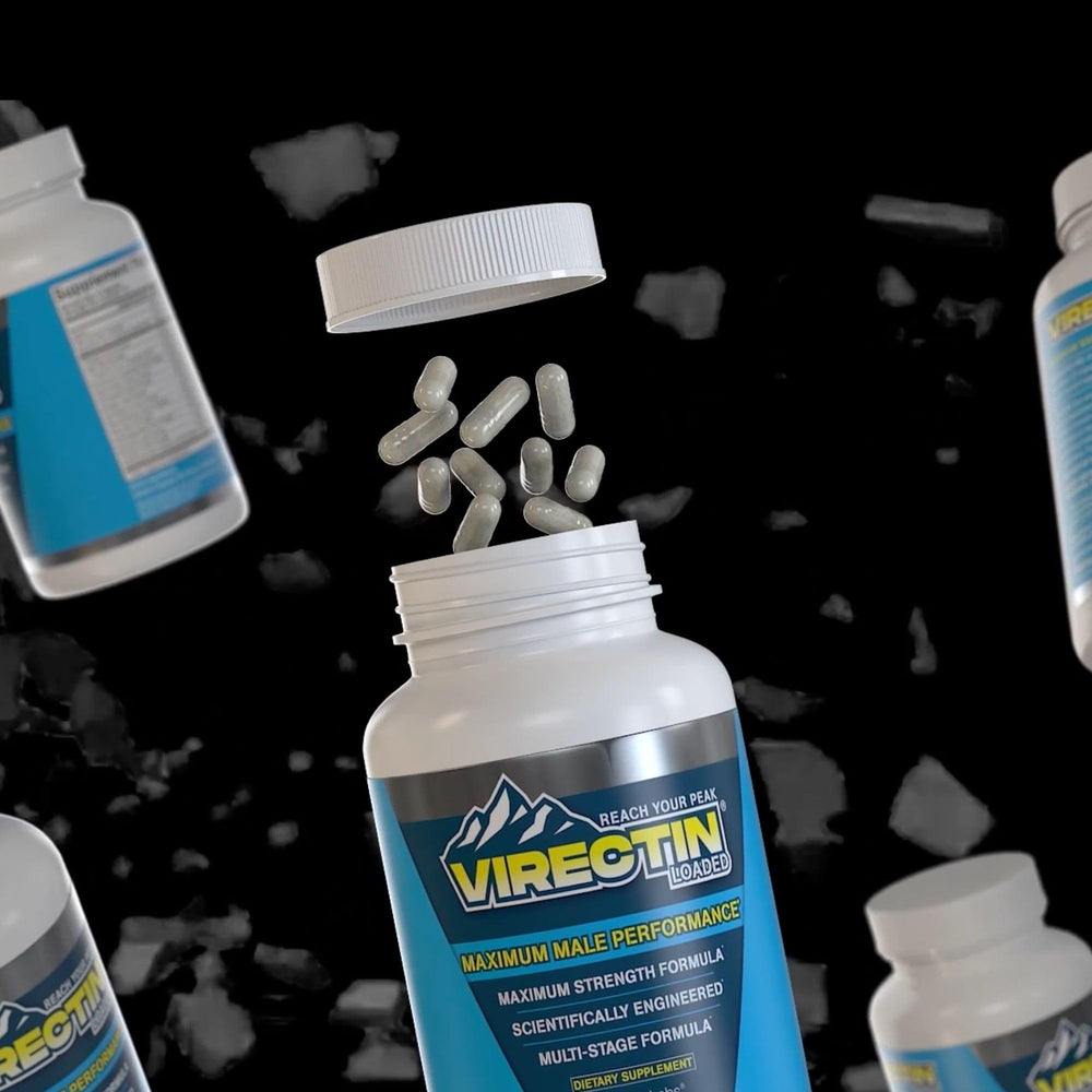 Virectin Loaded packaging on shelf conveys trusted dietary supplement.