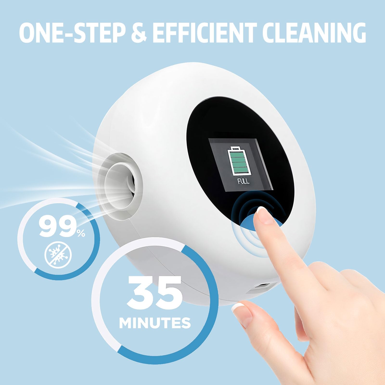 Virtuclean Pro tubing adapter pictured enabling easy system connections.