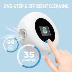 Virtuclean Pro tubing adapter pictured enabling easy system connections.