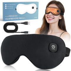 Visader heated eye mask packaging view, ideal for gifting and product display.