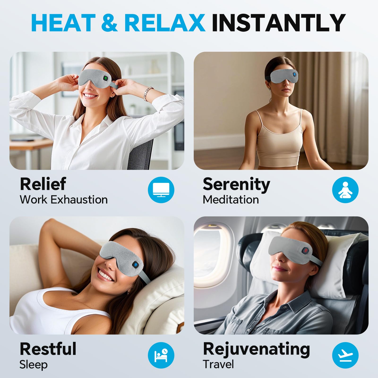 Visader universal-fit adjustable strap ensures comfortable wear for most heads.