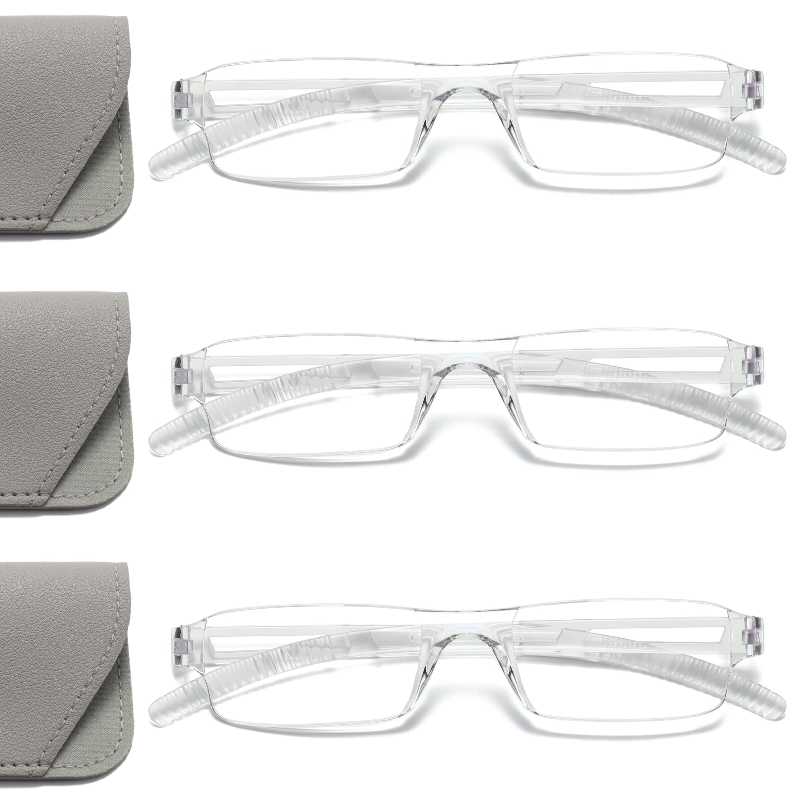 Viseng gafas de lectura rectangulares con protección luz azul para lectura cómoda.