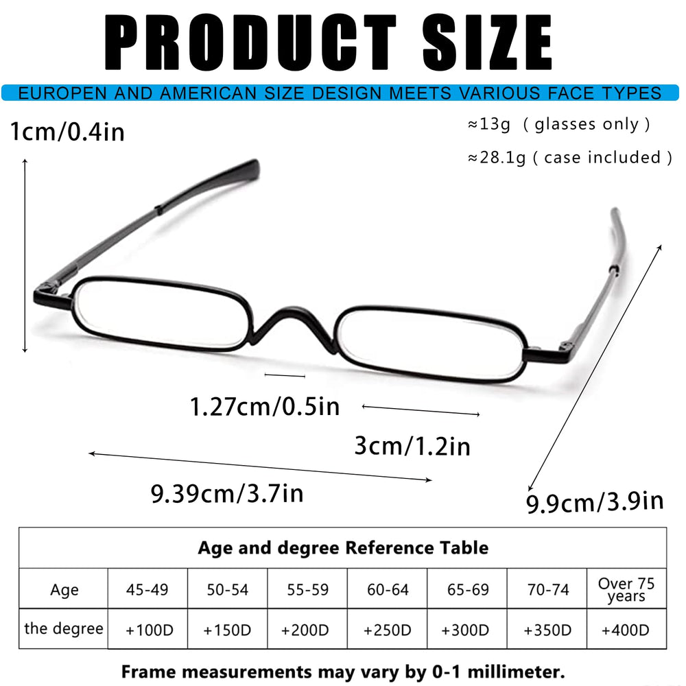 Viseng reading glasses case protects glasses during travel and storage