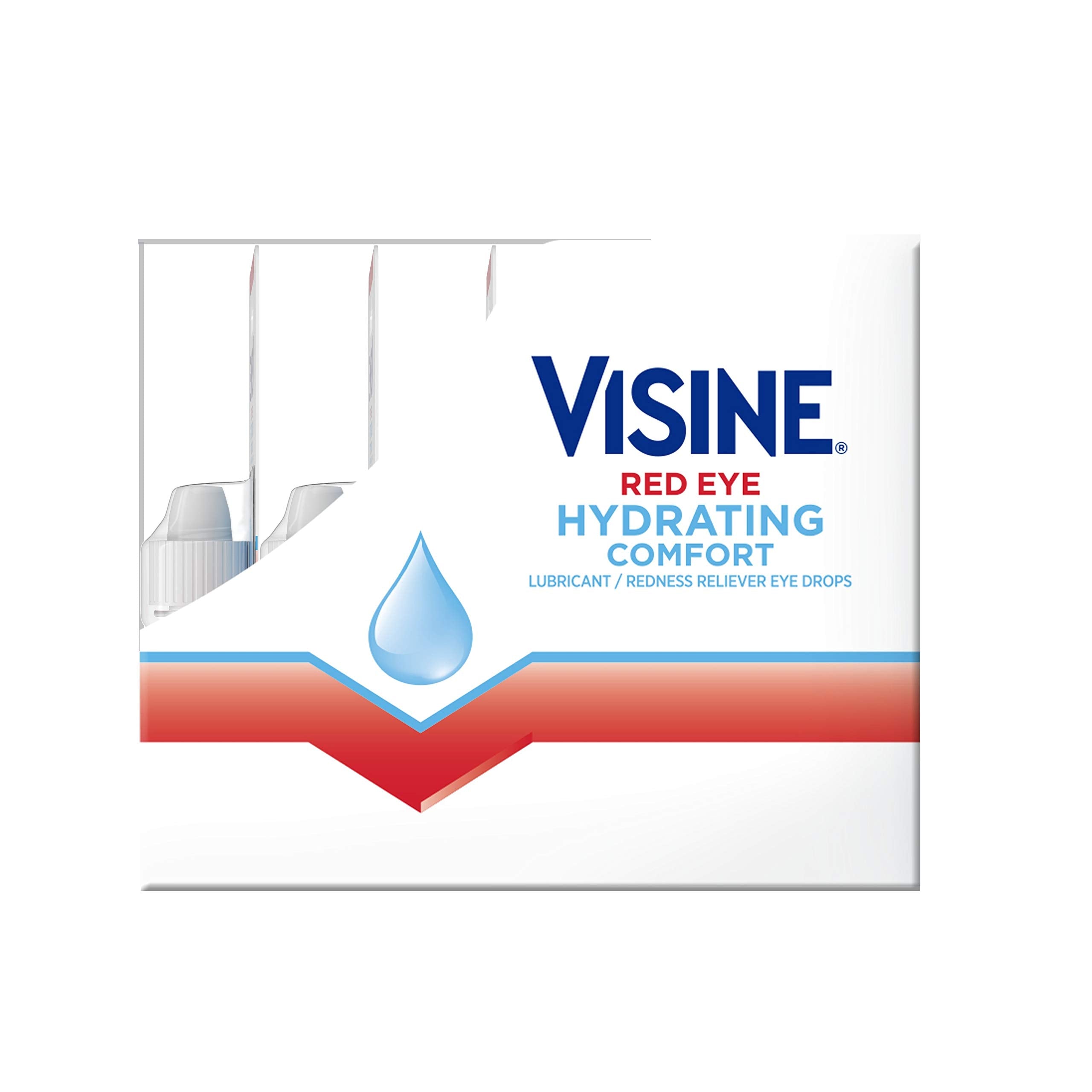 Visine 12-bottle pack highlights portability for on-the-go eye relief.