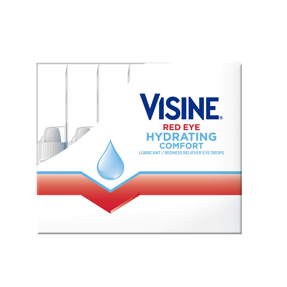 Visine 12-bottle pack highlights portability for on-the-go eye relief.