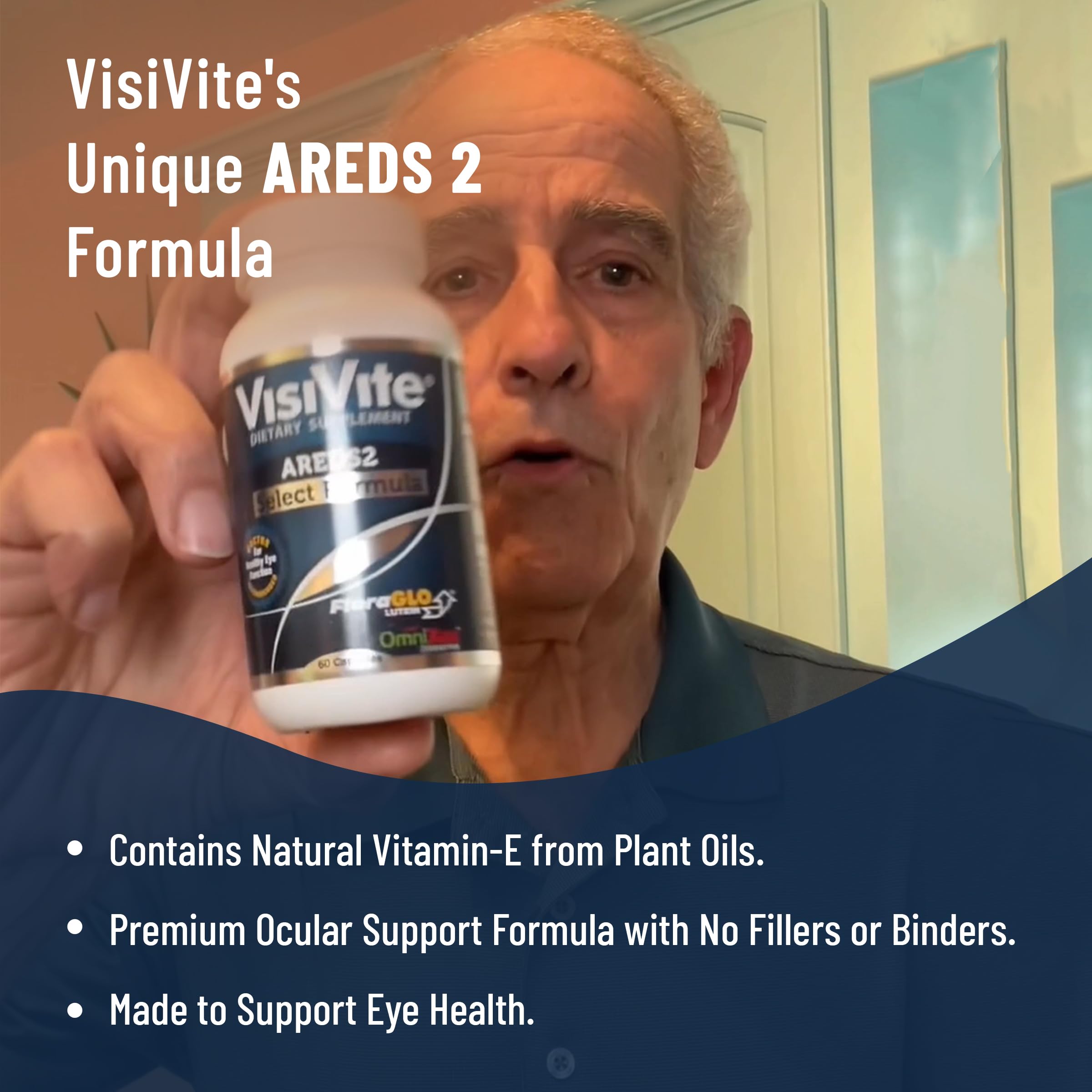 VisiVite AREDS2 packaging design photos convey premium macular support