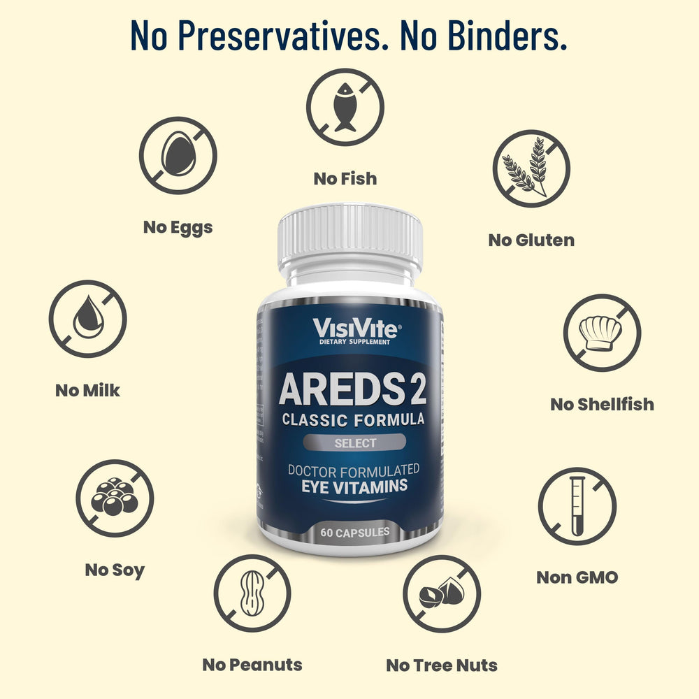 VisiVite AREDS2 daily-dosing label communicates an easy routine for adults