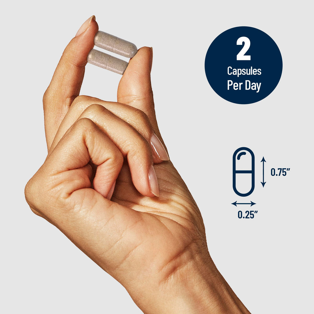 VisiVite AREDS2 bottle shows 60 capsules for a month-long routine