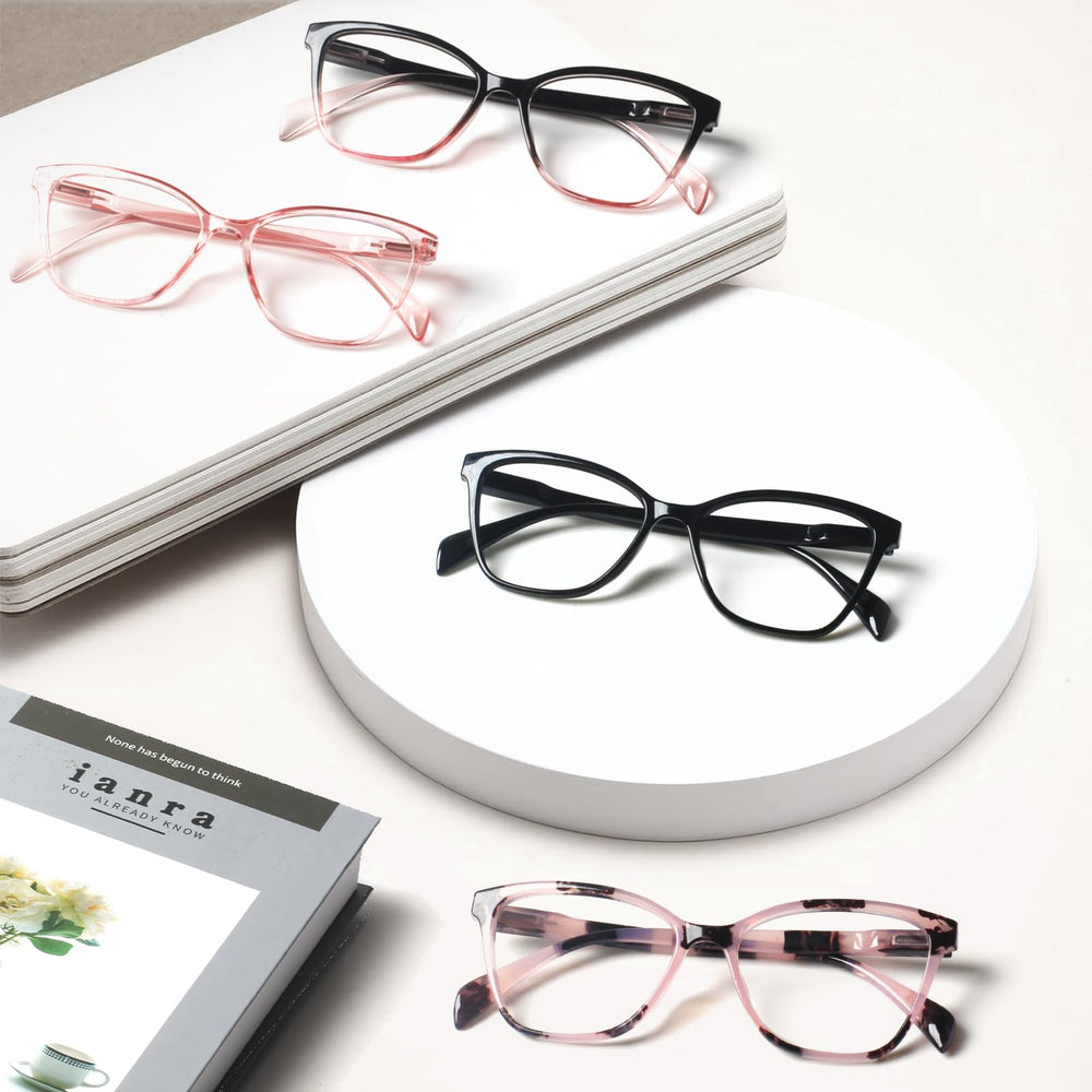 VisiWell progressive-reading-glasses spring hinges provide flexible fit