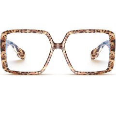 Visoone Harvard oversized frame front view with blue light protection for daily screen time.
