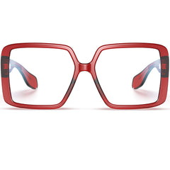 VISOONE Harvard oversized TR90 glasses front view for daily wear and style