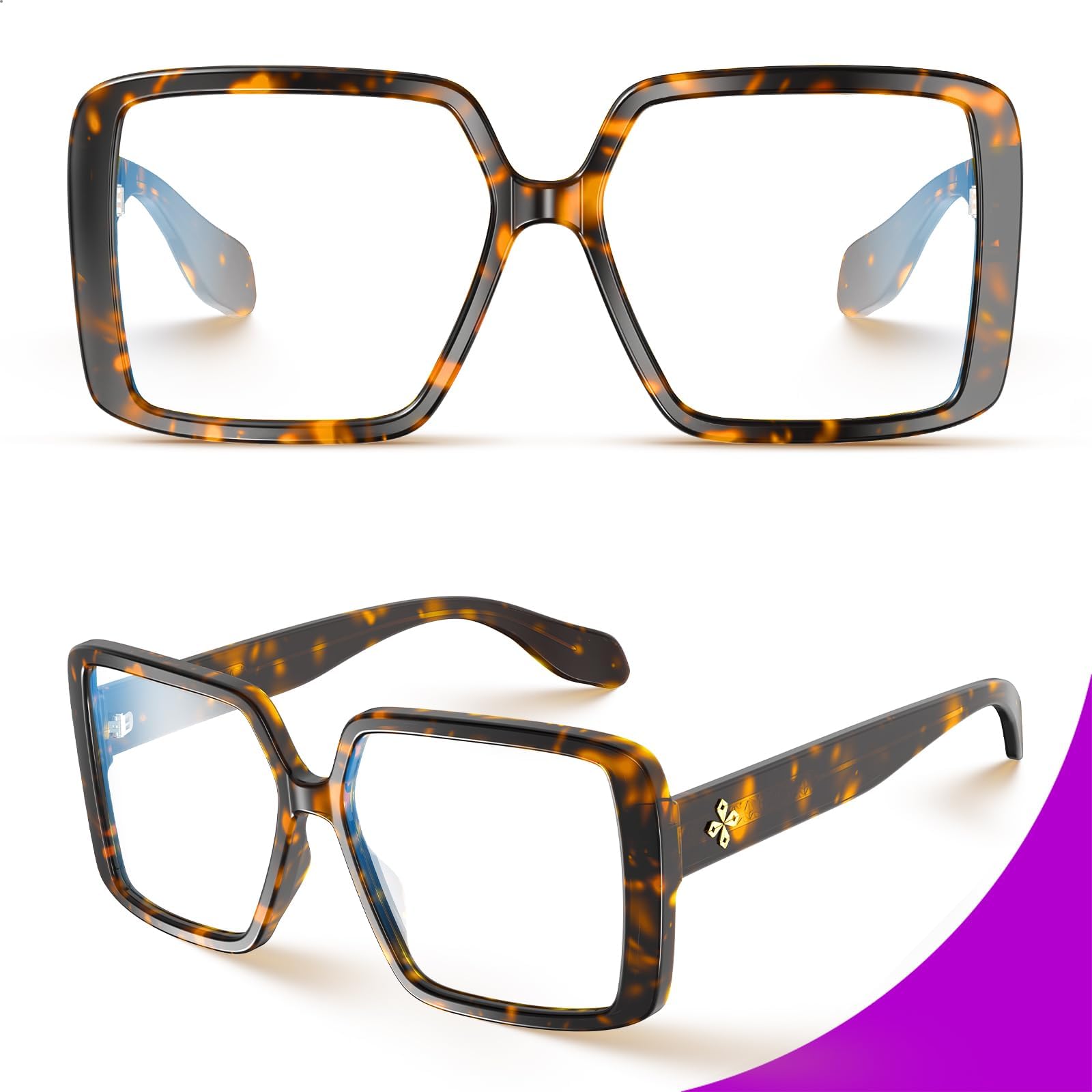 VISOONE non-prescription eyewear ready for prescription lens inserts.
