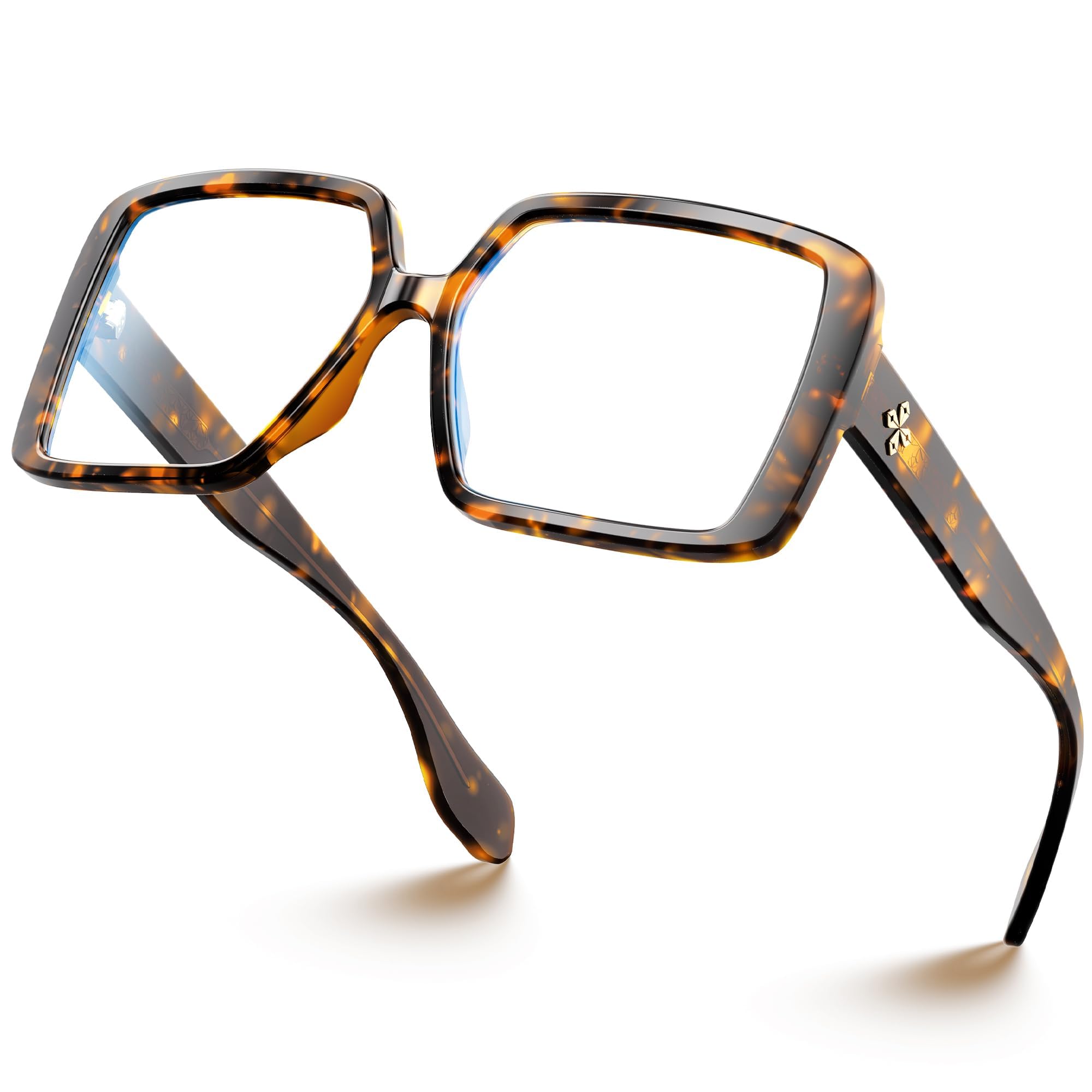 VISOONE tortoiseshell finish offers versatile daily style.