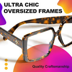VISOONE TR90 durable frame emphasizes lightweight comfort.
