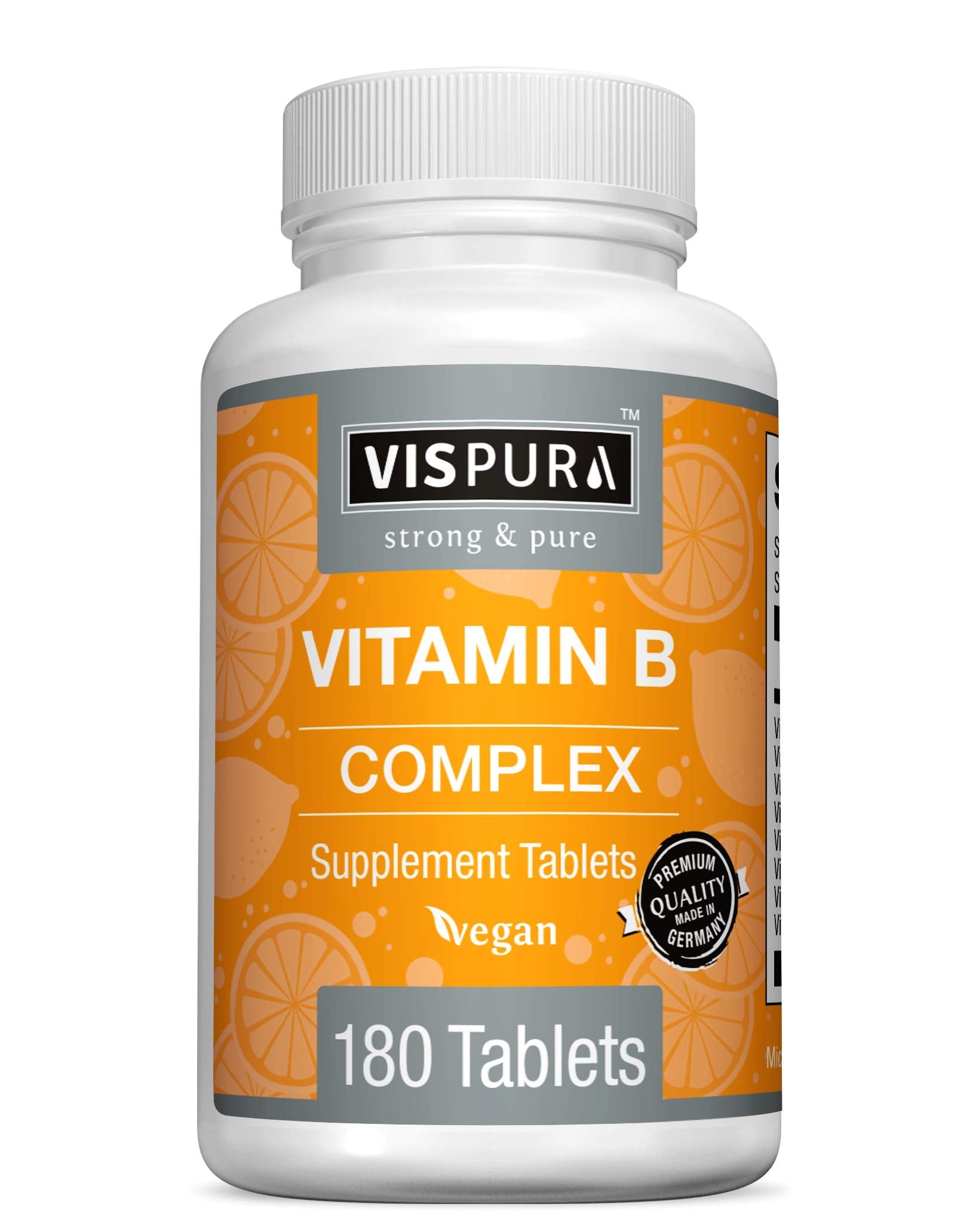 VISPURA Vitamin B-Complex bottle front view promoting energy support