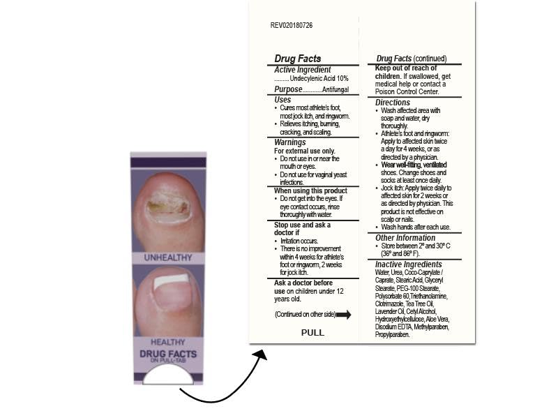 Texture swatch of VITÉ20 Vite 20 antifungal cream shows smooth non-greasy finish.