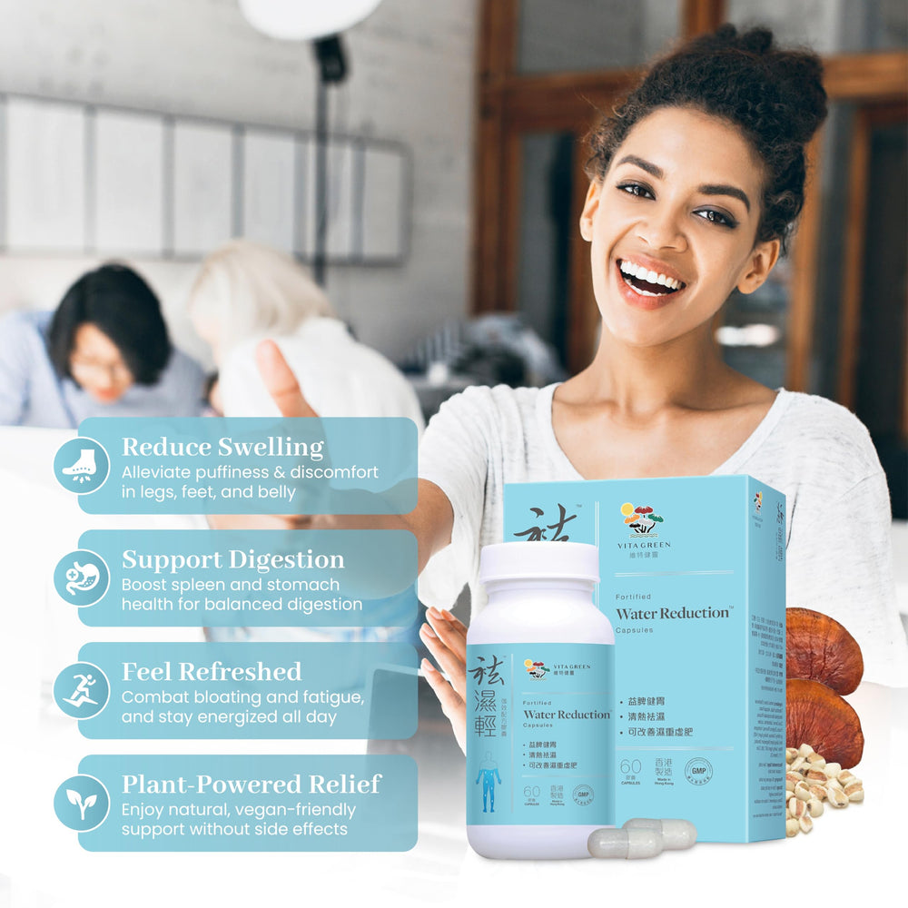 Lifestyle scene with Vita Green digestive support in daily routine