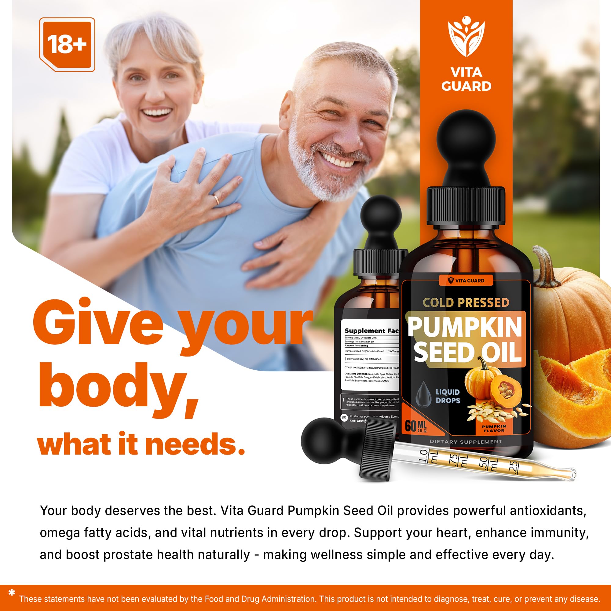 Vita Guard easy-use drops supporting hair and skin routine