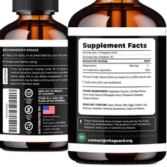 Pineapple-flavored magnesium drops offer pleasant taste without sugar.