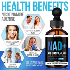 Vita Guard NAD+ drops dropper ready for precise dosing