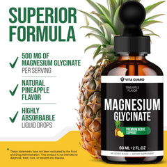 Vita Guard magnesium drops are vegan and sugar-free.