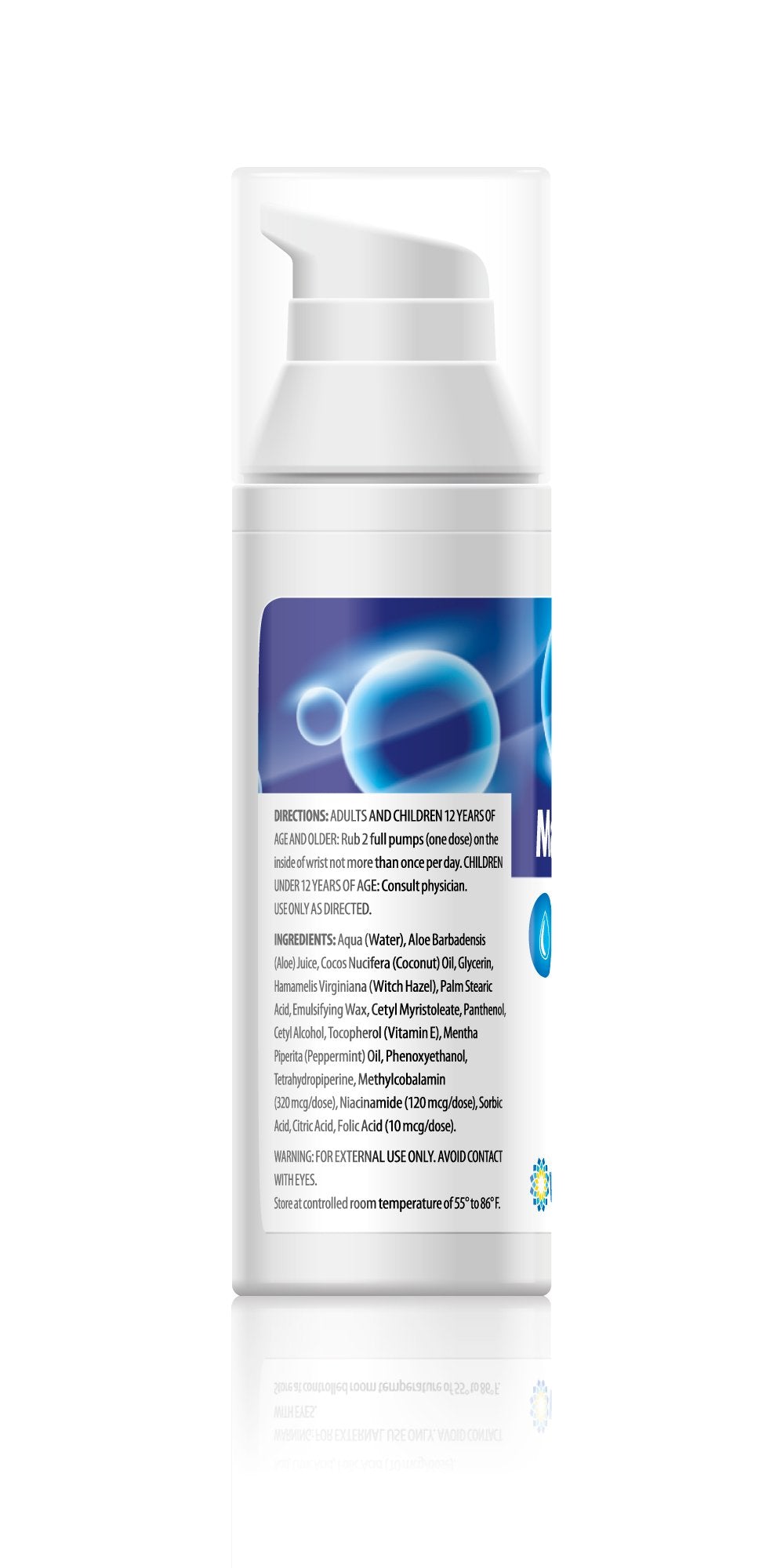 Vita Sciences B12 Cream texture demonstrates lightweight, grease-free formula for daily use.