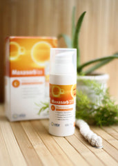 Maxasorb D3 Cream applied to legs for even coverage and absorption.