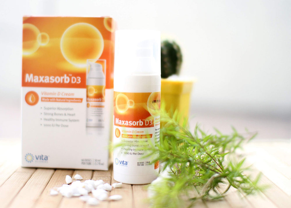 Paraben-free Vita Sciences Maxasorb D3 Cream supports skin-friendly daily care.