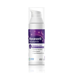 Vita Sciences Maxasorb Melatonin Cream texture shown for smooth absorption.