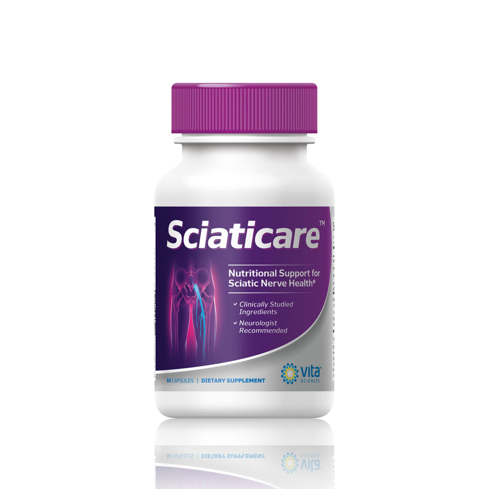 Vita Sciences Sciaticare box and bottle signaling trusted branding.