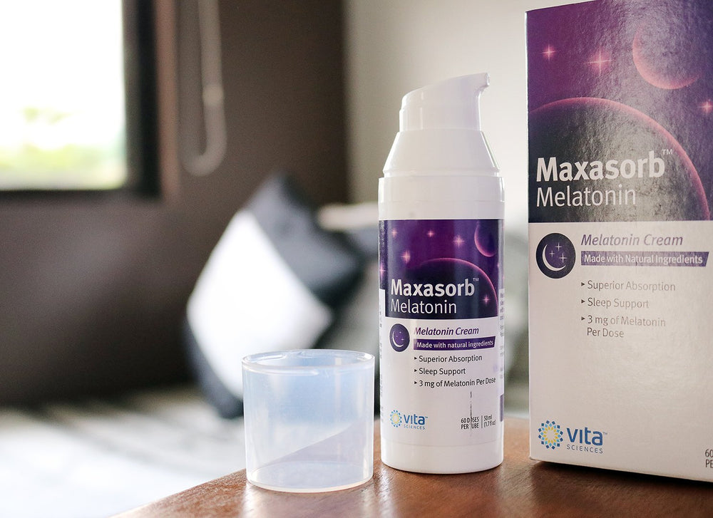 Vita Sciences Melatonin Cream for unscented night-time skincare.
