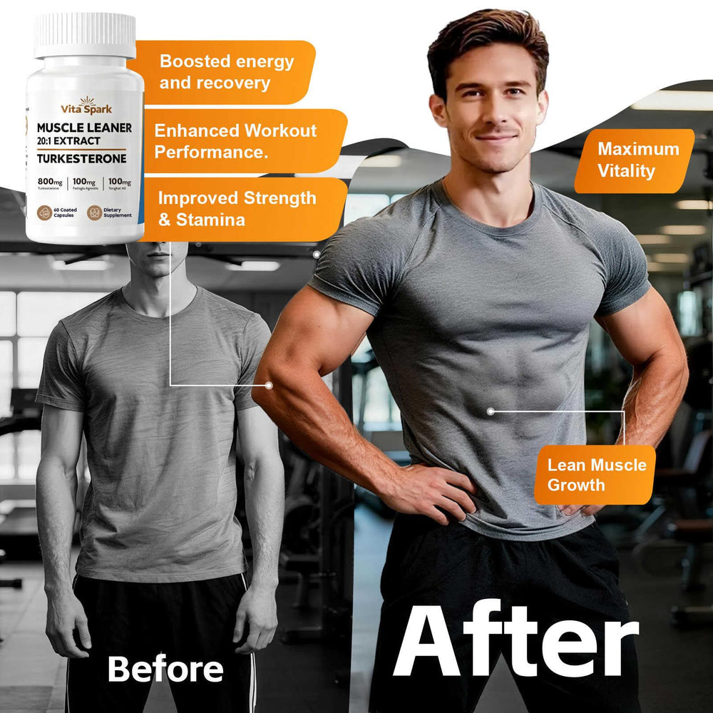 Close-up label of 20:1 Turkesterone extract for lean muscle support.