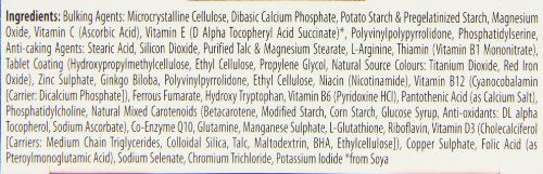Vitabiotics Neurozan capsules daily dose image illustrating B vitamins and carotenoids.