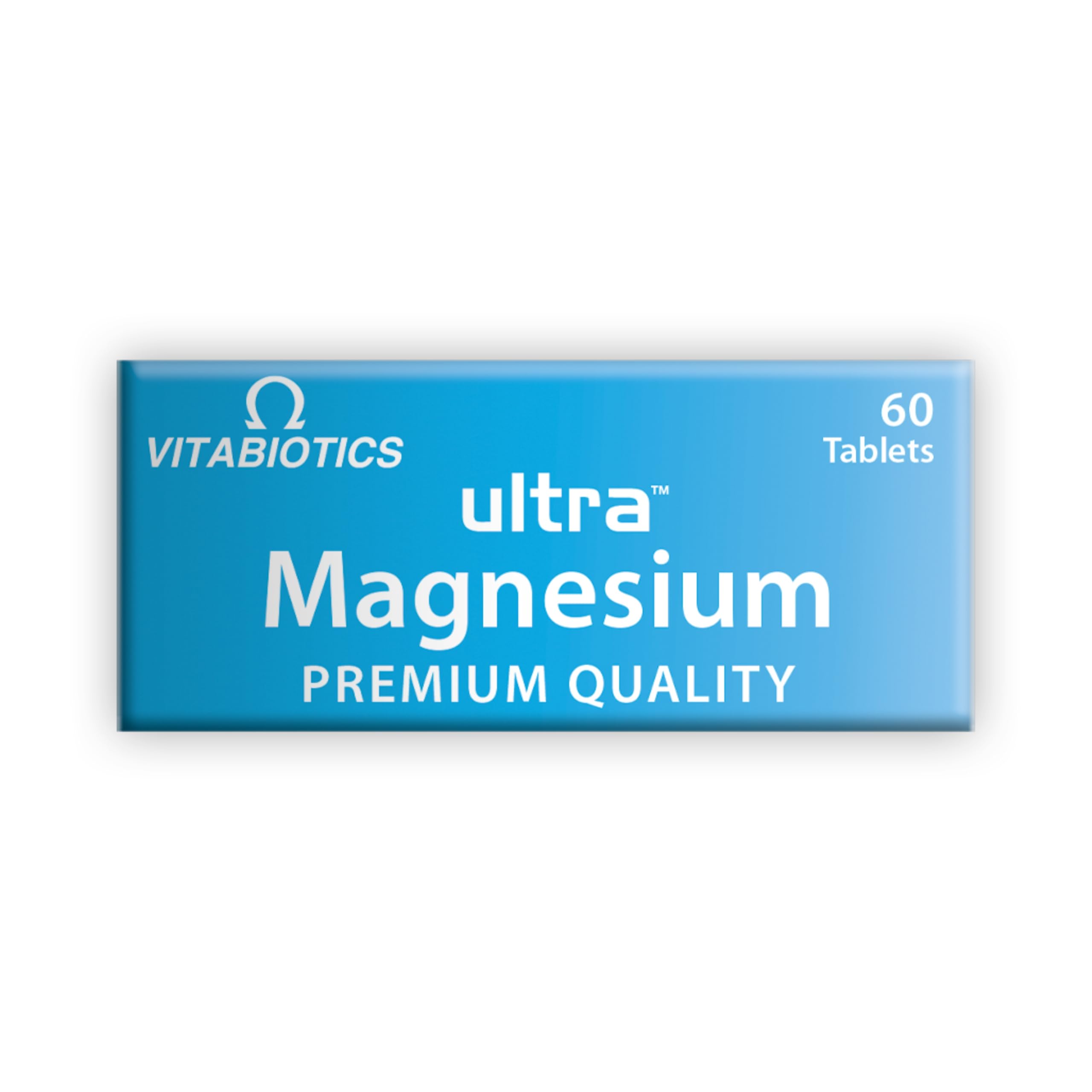 Vitabiotics Ultra Magnesium packaging close-up showing count and labeling