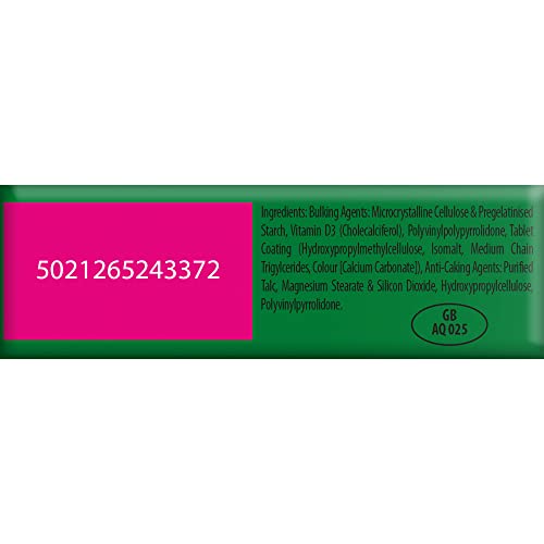 Vitabiotics Ultra Vitamin D tablets close-up highlighting cholecalciferol form.