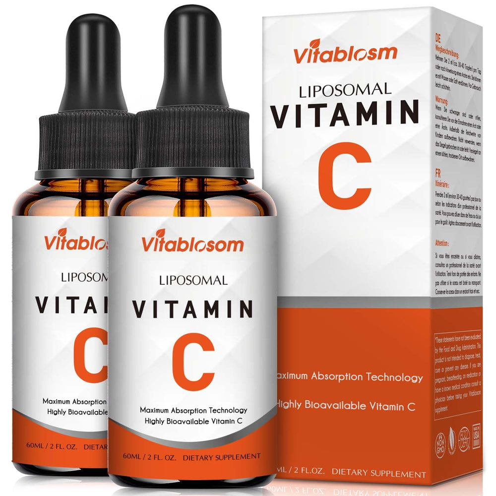 Vitablosom Liposomal Vitamin C 2000mg bottle for daily immune support.