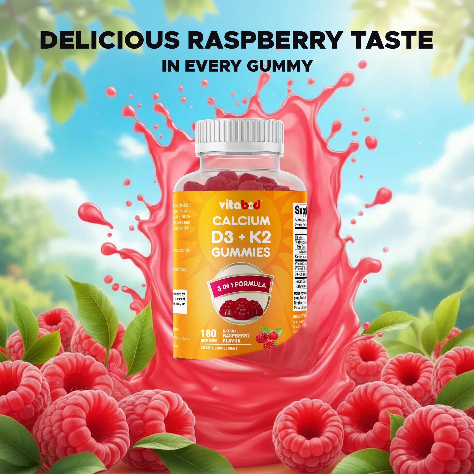 Vitabod bottle and label highlighting quality and guaranteed ingredients.