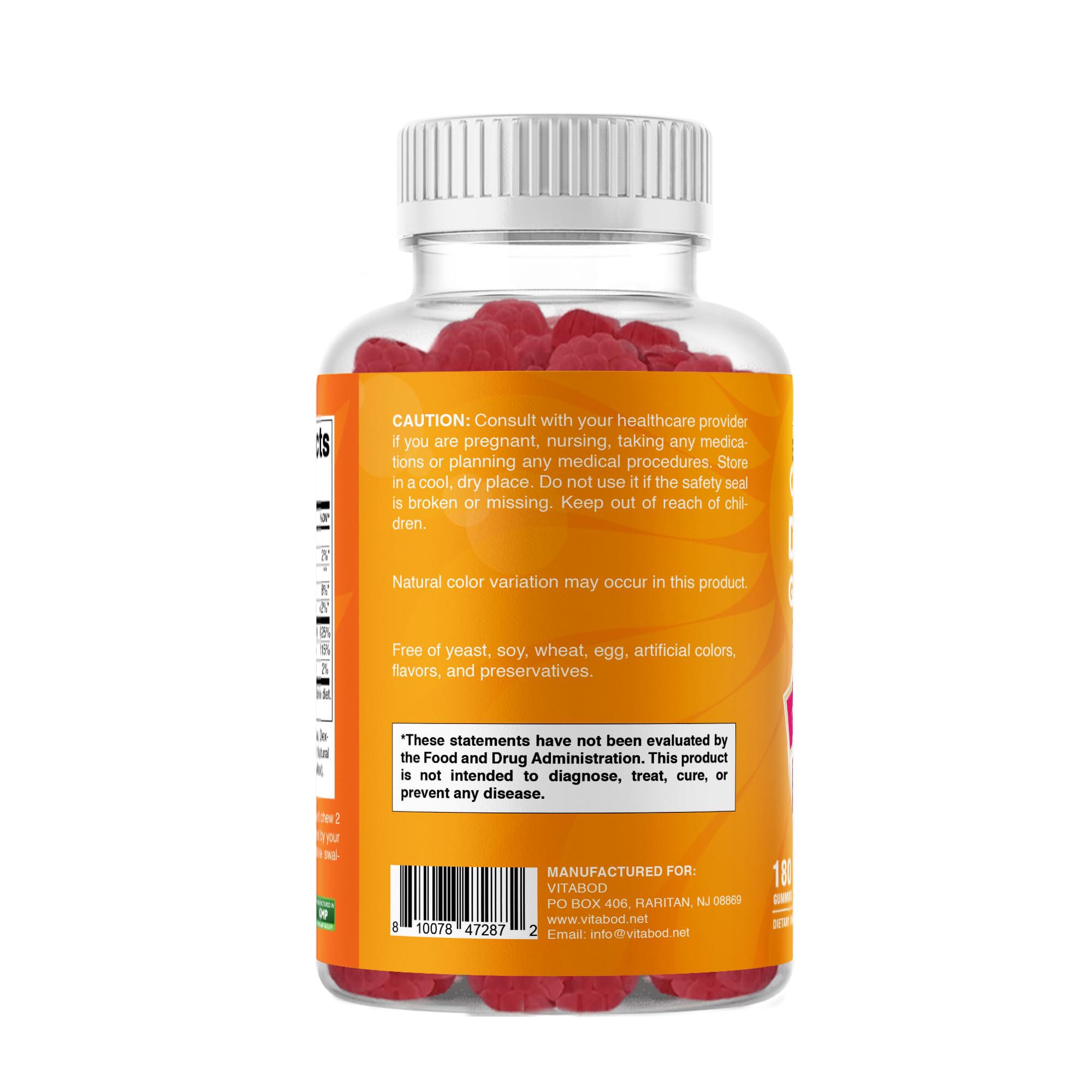 Soft, plant-based Vitabod gummies provide a consistent daily chew experience.