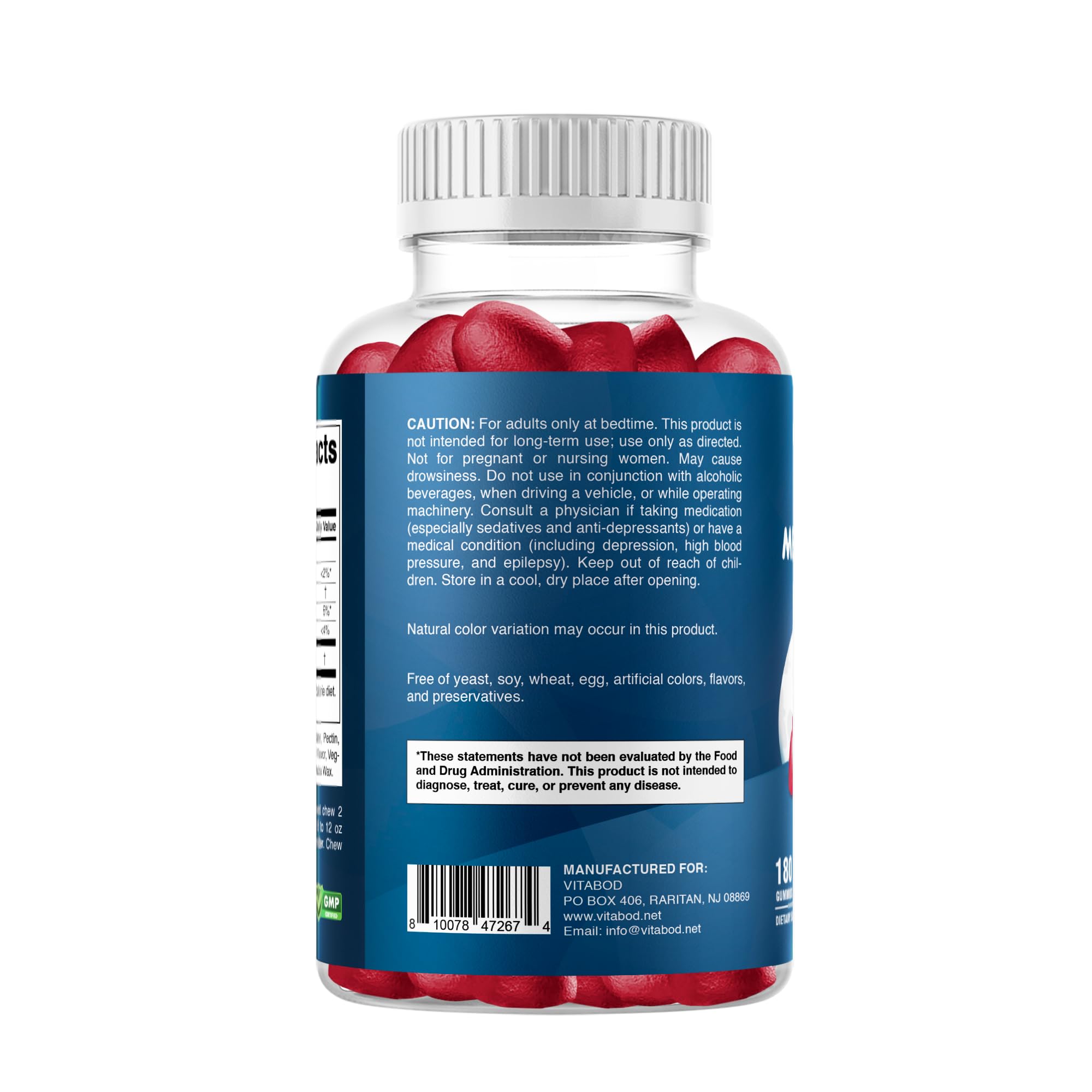 Vitabod Melatonin 20mg gummies daily-use serving suggestion