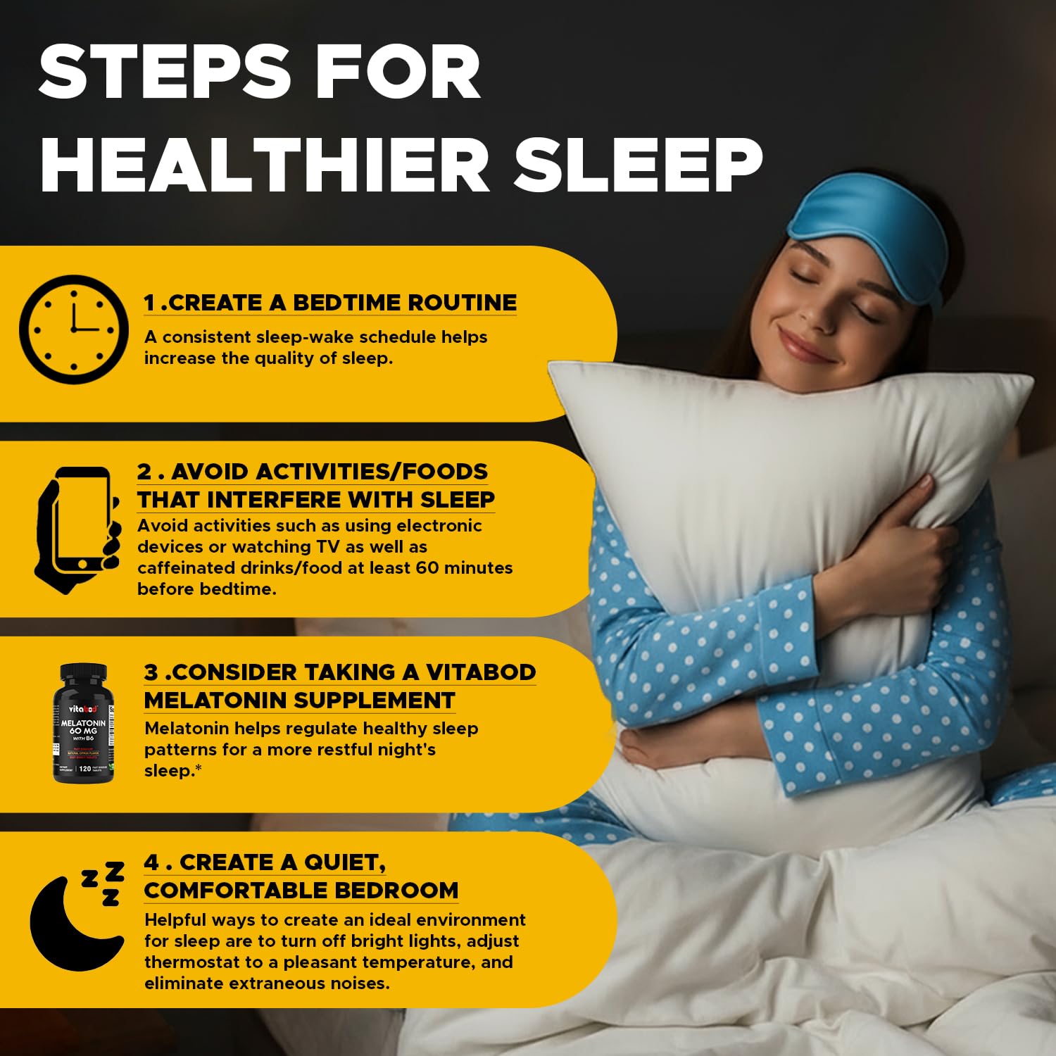 Scored tablet break shown for easy 30 mg dosing with Vitabod