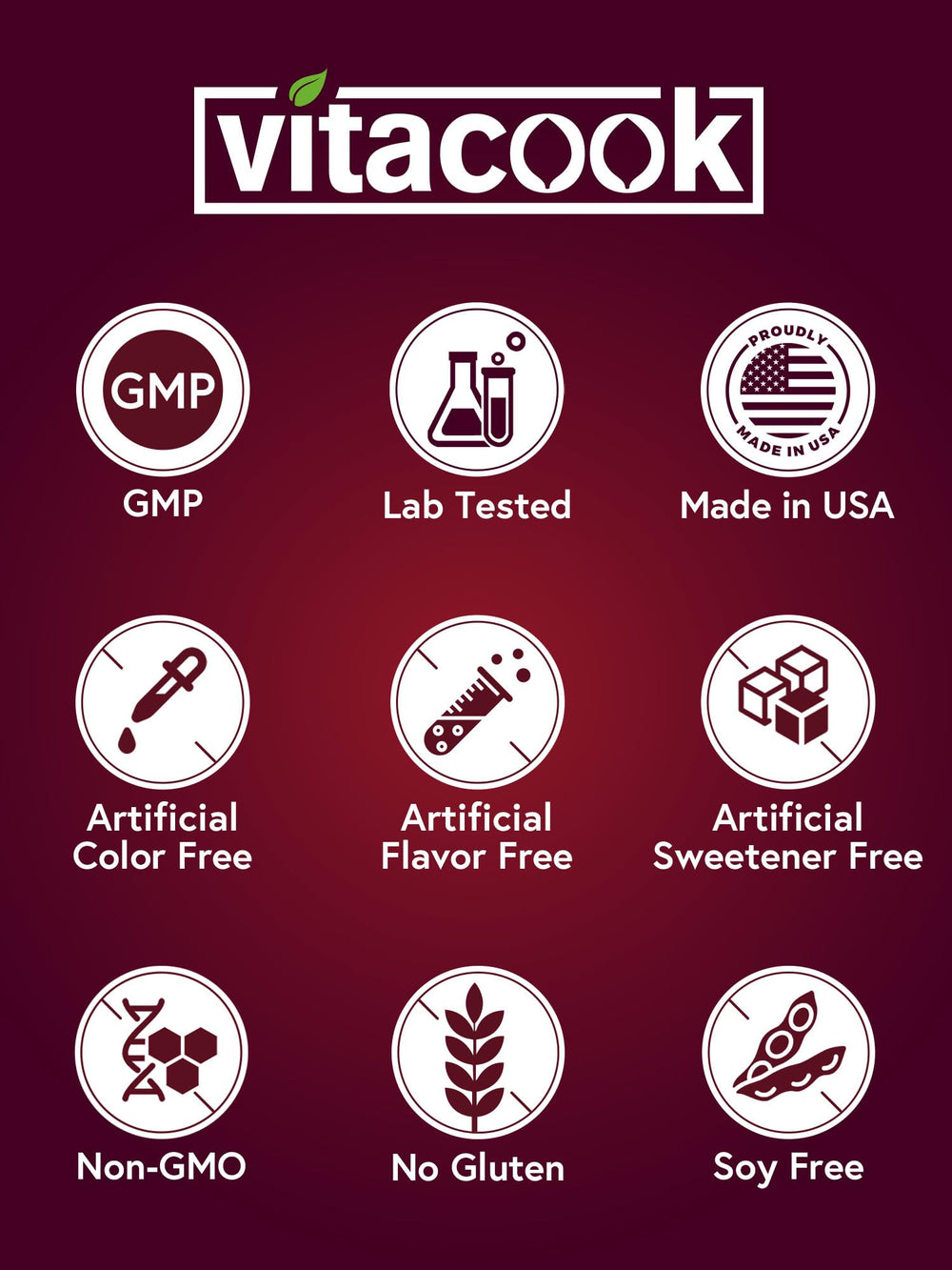 One Vitacook daily tablet in hand illustrates simple daily routine