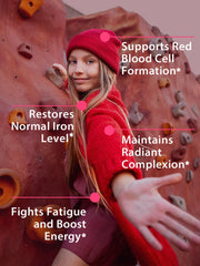 Vitacook iron capsule close-up highlighting a pure, vegan, non-GMO formula for everyday use