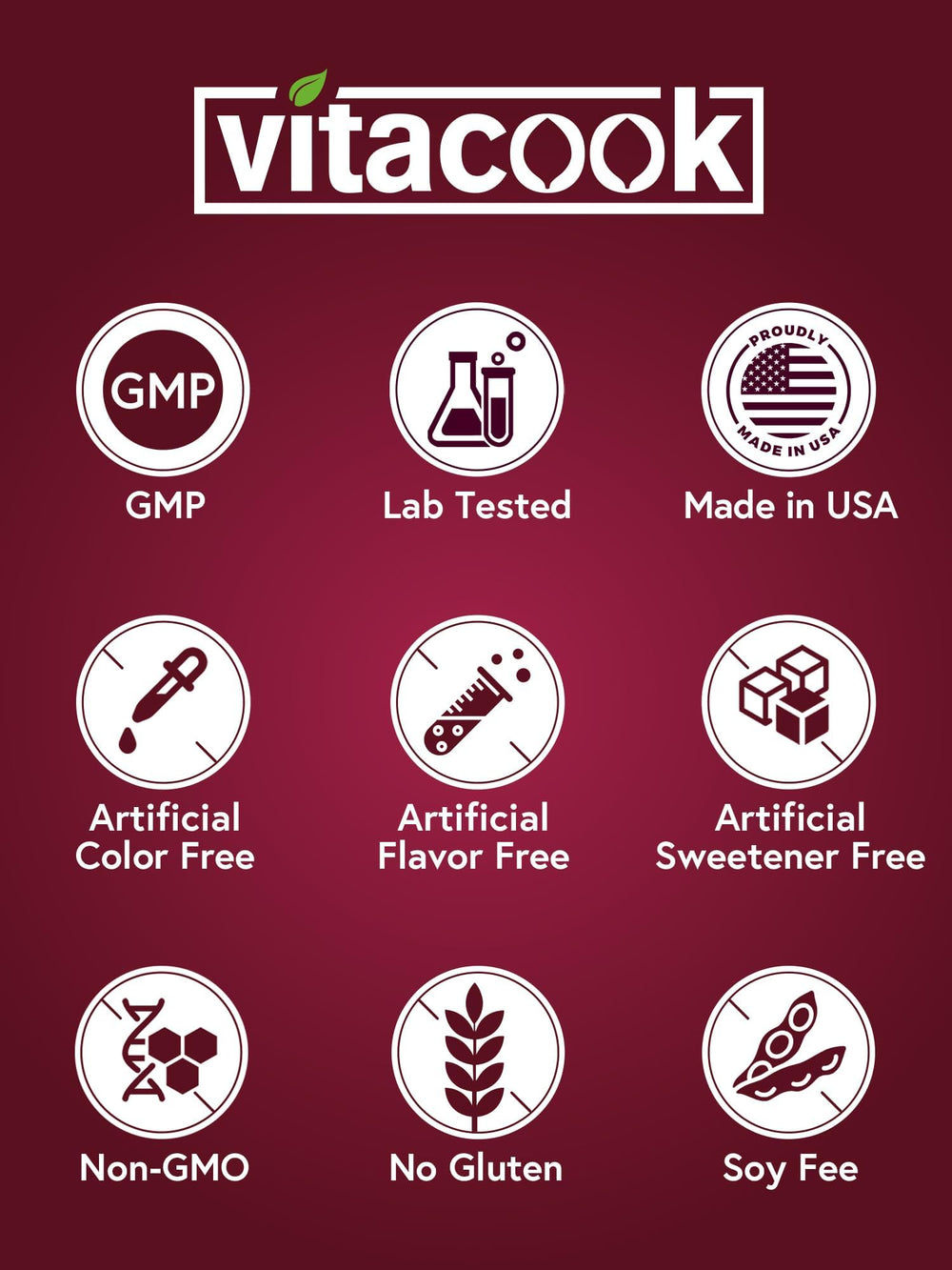 Vitacook Iron Supplement vegan capsules ready for daily use